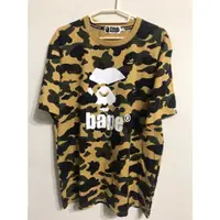 在飛比找蝦皮購物優惠-A BATHING APE BAPE 黃迷彩短袖上衣、短T