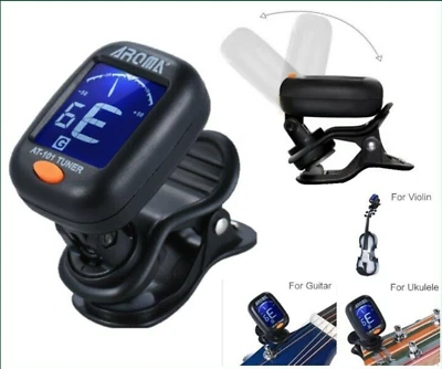 5pk Digital Chromatic Tuner for Guitar, Electric Guitar, Bass, Violin, Ukulele