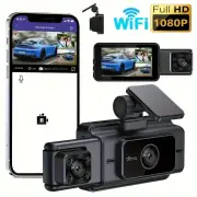 3 inch Triple Car Front Windshield Record WIFI Car DVR Monitoring Night Vision 1080P HD Camera Car DVR Cam with 64G Memo