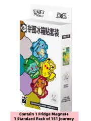 Pokemon Fridge Magnet Set Contain 151 Journey Pack Simplified Chinese