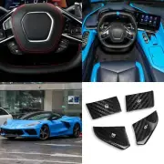 For Chevrolet Corvette C8 2020-22 Inner Steering Wheel Switch Button Trim White (for: Chevrolet)