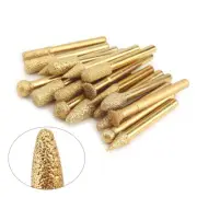 20pcs Diamond Grinding Head Dremel Rotary Tool Vacuum Brazed Straight Router Bit