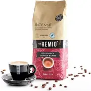 St Remio Intense Coffee Beans 1kg. Medium Dark Roasted Bean. Arabica Strong