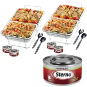 Sterno Buffet Kit Disposable Chafing Dish Buffet Set - Chafing Dishes for Buf...