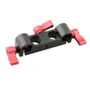 CAMVATE 4-Holes 15mm Rod Clamp For DSLR Rail Rig Support System Tripod Baseplate