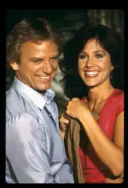 Monte Markham Erin Gray On Fantasy Island 1982 Tv Old Photo