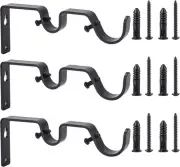Ycolnaefllr Set of 3 Oil Rubbed Bronze Double Rod Holders