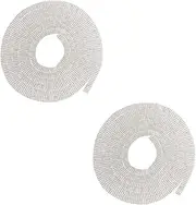 TEHAUX 2pcs DIY Rhinestone Chain for Clothing Rhinestone Gems Trim Decorative Chain for DIY Phone Case