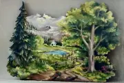 Vintage Decorative Tole Painting Pattern Packet “Dave’s Place” Cheri Rol D-356