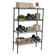 Storage Shelves, Metal Wire Shelving Unit, Adjustable Standing Shelf 4 Tier