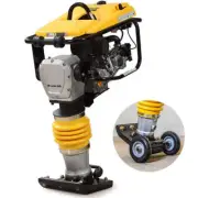 BAUMR-AG 77KG 285 x 345mm Tamping Rammer, 10kN 6.5hp, w/ Transport Wheel Kit, Co