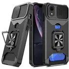Armor Case for iPhone 14 13 12 11 XS XR 7 SE3 KickStand &Card Slot &Camera Cover