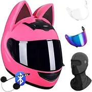 Maoer Motorcycle Helmet Modular Motorcycle Bluetooth Full Face Helmet, ECE Approved, High Strength Shell, Breathable and Comfortable, for Adults, Women and Men