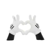 Mouse Gesture Heart Hands Sculpture Decoration, Cute Love Statue Finger Home Decor, Shelf Decor, Love Hand