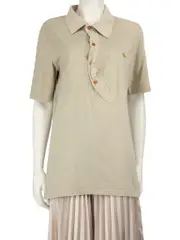 Beige Logo Polo Shirt