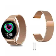 For Samsung Galaxy Watch 5 Pro 4 Classic 40/44/42/46mm Milanese Magnetic Band Rose