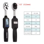 3-100Nm 1/2 Inch Handheld Digital Torque Wrench Set Sound LED Alarm Large Screen