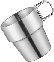 GANAZONO Stainless Steel Collapsible Water Cup Lightweight Multi Function Camping Mug for Outdoor Activities Stylish and Durable Design for Hiking Travel and Adventure