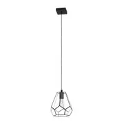 Mardyke Pendant Light in Black and Clear
