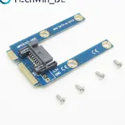 New mSATA Mini Extender to 7 Pin SATA HDD Convert Card Adapter