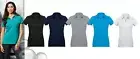 Ladies Polo Shirt Size 6 8 10 12 14 16 18 20 22 24 Contrast Sports Golf