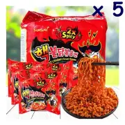 5X Spicy Ramen Samyang Nuclear Fiee Noodle Challenge 2X Chicken Korean Super Hot