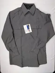 Blauer 8900H Long Sleeve Shirt Mens Small 14.5 33 REG New NWT Grey Heather