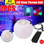 1 Pair LED Poi Balls Multi-Colored Light up Ball for Belly Dance Party Festival