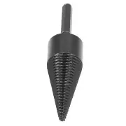 Firewood Drill Bit Log Splitter Carbon Steel Cone Hex Shank Drilling Tool 38mm