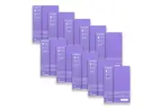 10x Colourhide PP Writing Notebook w Ruler A4 School Stationery 120-Pgs Lavender