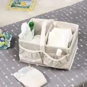 Honey-Can-Do Diaper Caddy - Grey Stripe SFT-08272 Grey
