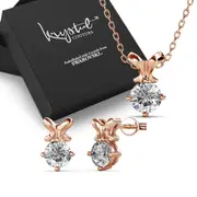 Boxed Treasure Bling Rose Gold Set Embellished with SWAROVSKI® Crystals