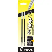 Pilot Dr. Grip Ballpoint Pen Refill in Black - Fine Point - Pack of 2 NEW P77210