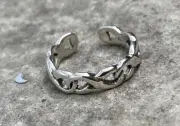 Sterling Silver Infinity Toe Ring, Midi Ring, Figure 8, Gift For Daughter