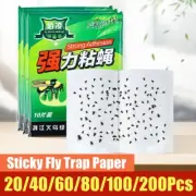 20-200Pcs Sticky Fly Trap Paper Strip Insect Bug Catcher Strip Flies Sticker~
