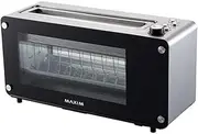 [Maxim] 1260W Electric 2 Slice Glass Toaster