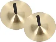 HAMPPLIES 1 Pair Boys and Girls Hand Cymbals Small Musical Instrument Toys for Early Education Metal Finger Cymbals Versatile Percussion Instrument