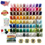 Embroidery Thread Kit - 80 1000M Polyester Spools with Locking Base Technology