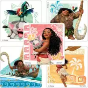 20 Disney Moana Stickers Party Favors Teacher Supply - Maui - Hei Hei