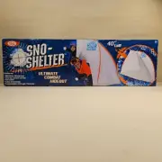 NEW 40" Ideal Sno-Shelter Ultimate Combat Hideout Snowball Fight Tent W Bag 8+
