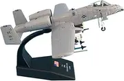 Replica Pre-Build Aircraf 1/100 for Escala Diecast Metal A10 Fighter Fairchild Republic A-10 Thunderbolt II REGALOG Aircraft Model Collection Gift Display(White)
