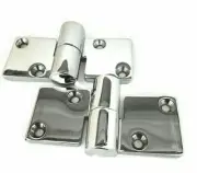 Pair of Heavy Duty Polished Take-Apart Hinge 316 Stainless Steel Left or Right