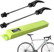 Ruyeiig Bicycle Quick Release Skewers, Front Rear Bicycles Skewer - Quick Release Bicycles Axle Wheel Skewer, Aluminium Alloy Clip Hub Parts for Road Mountain Bike