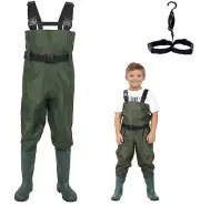 Chest Waders for Kids, Fishing Waders for Toddler & Children, Waterproof Hutt...