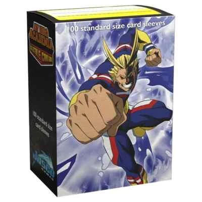 Dragon Shield 100ct Box - My Hero Academia All Might Textured Back Art Sleeves-U
