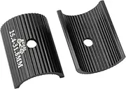1pair Bike Handlebar Shims, Aluminum Alloy Stem Reducer Practical Bike Handle Shim, Bicycle Handlebar Conversion Sheet, Universal Bike Handlebar Spacers Clamp(Black,Size:25.4 to 31.8mm)