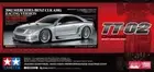 Tamiya 47493 1/10 RC Car TT-02 Mercedes-Benz CLK AMG 2002 Silver Plated Body Kit