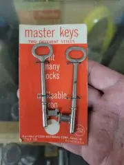 Vintage Skeleton Master Keys NOS