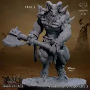 Beastkin Juggernaut 3 | DnD Miniature | TTRPG Miniature