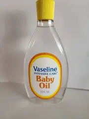 Vintage 1980’s Collectible Vaseline Intensive Baby Oil 10oz Bottle New Old Stock
